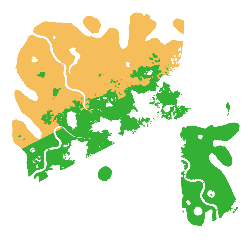 Biome Rust Map: Procedural Map, Size: 5000, Seed: 2025
