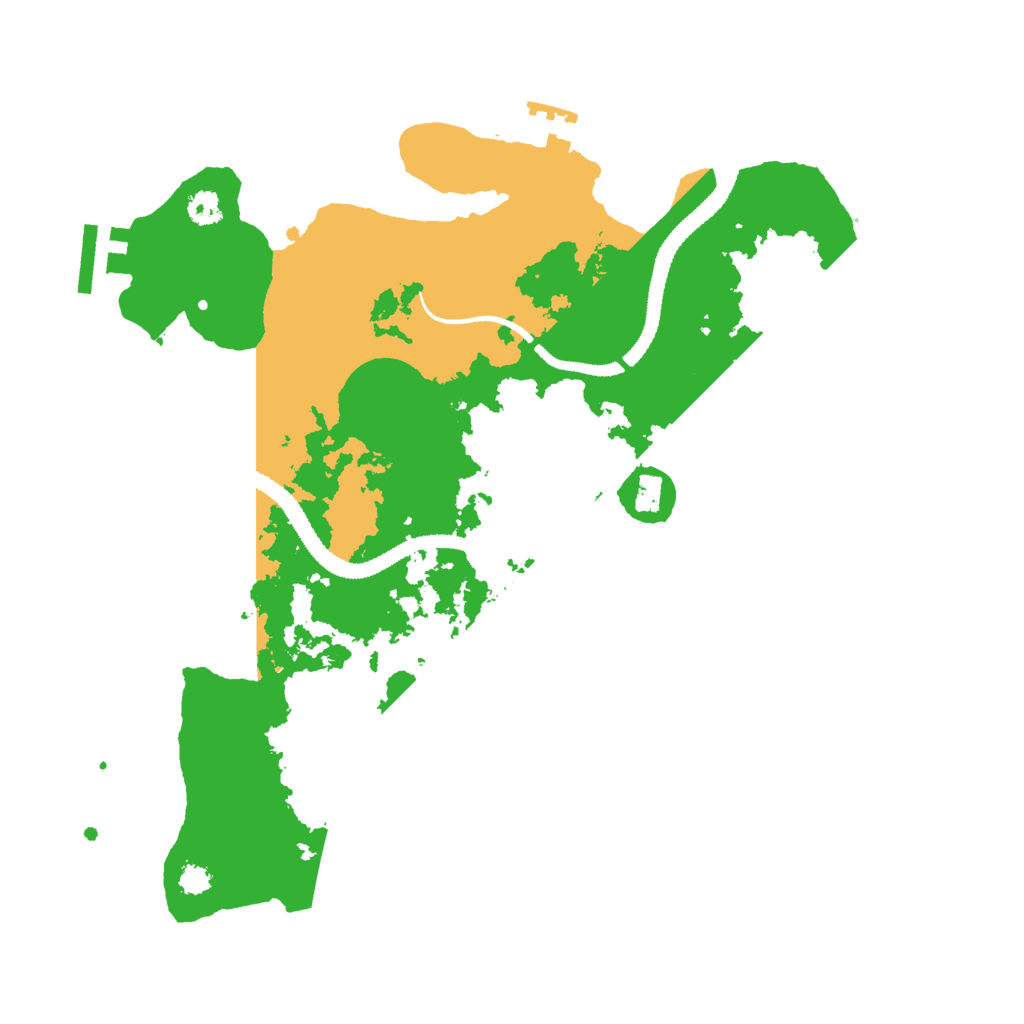 Biome Rust Map: Procedural Map, Size: 3000, Seed: 42663