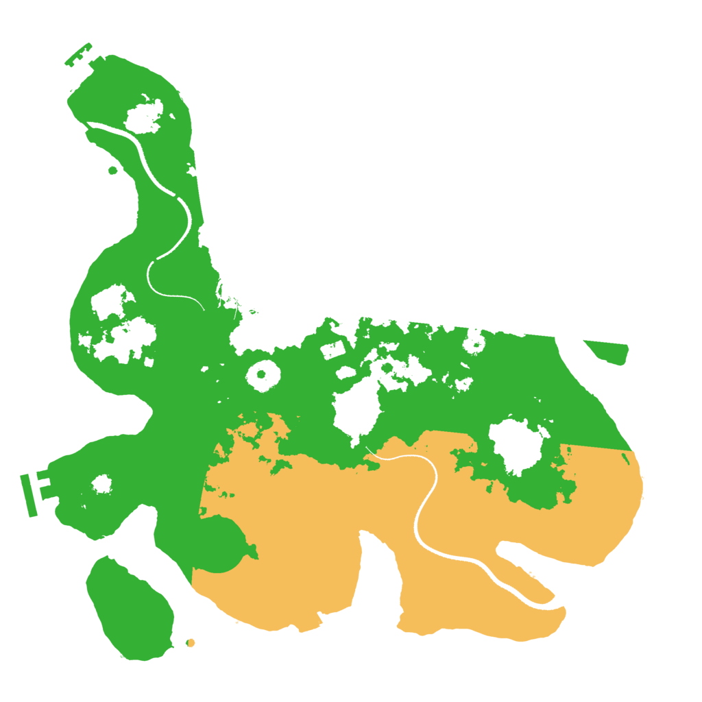 Biome Rust Map: Procedural Map, Size: 3300, Seed: 84323