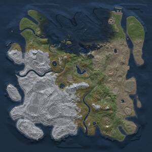 Thumbnail Rust Map: Procedural Map, Size: 4500, Seed: 755062120, 16 Monuments