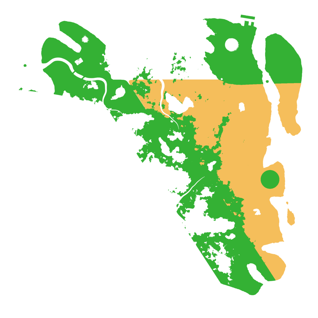 Biome Rust Map: Procedural Map, Size: 4500, Seed: 755062120
