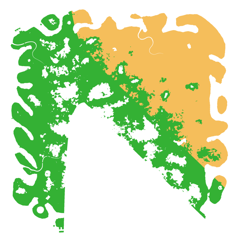 Biome Rust Map: Procedural Map, Size: 6000, Seed: 54190574