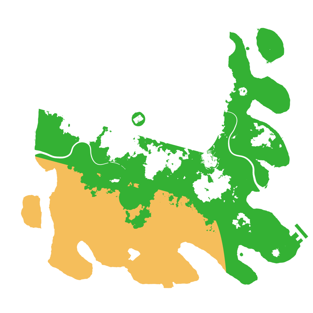 Biome Rust Map: Procedural Map, Size: 3700, Seed: 690690272