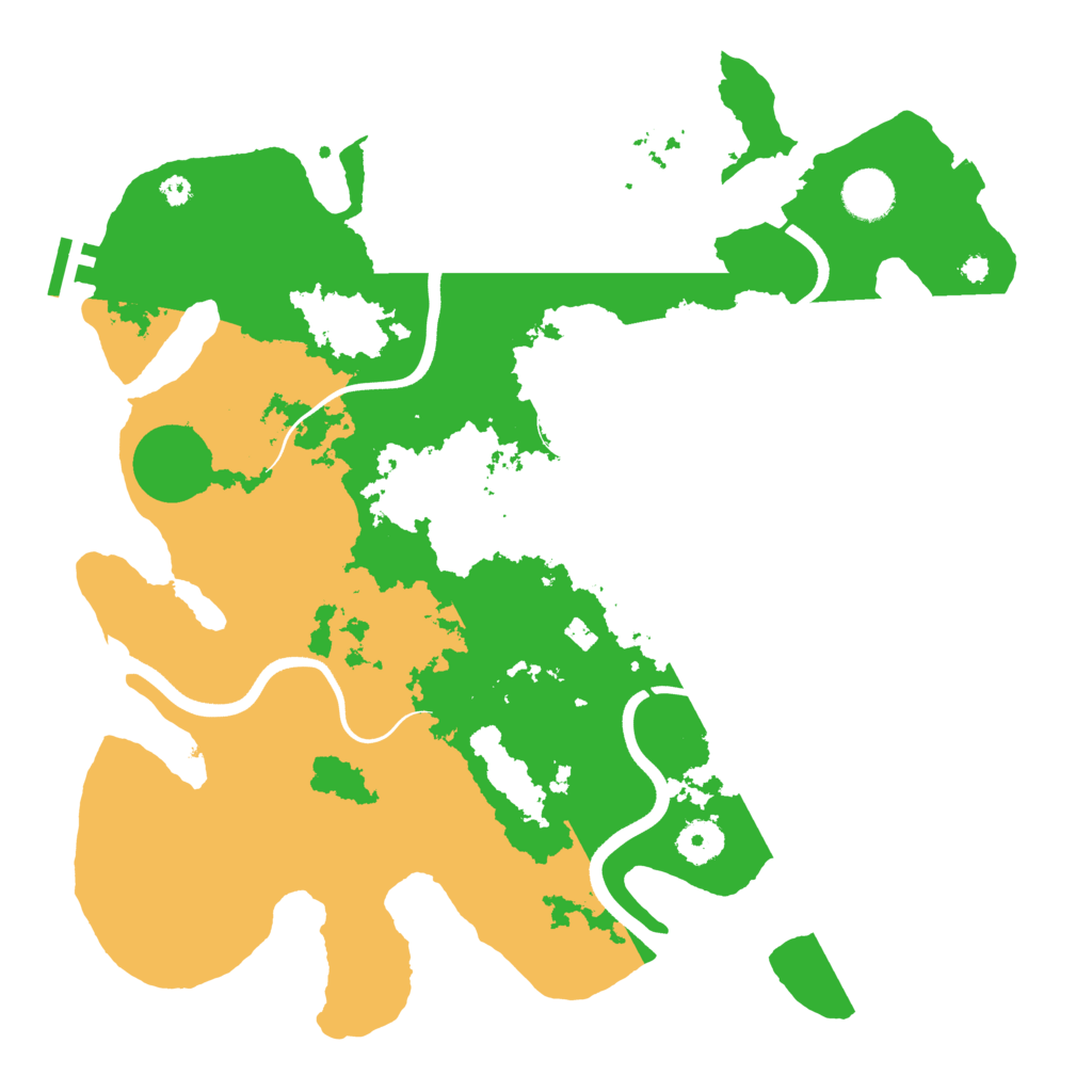 Biome Rust Map: Procedural Map, Size: 3700, Seed: 1112571513