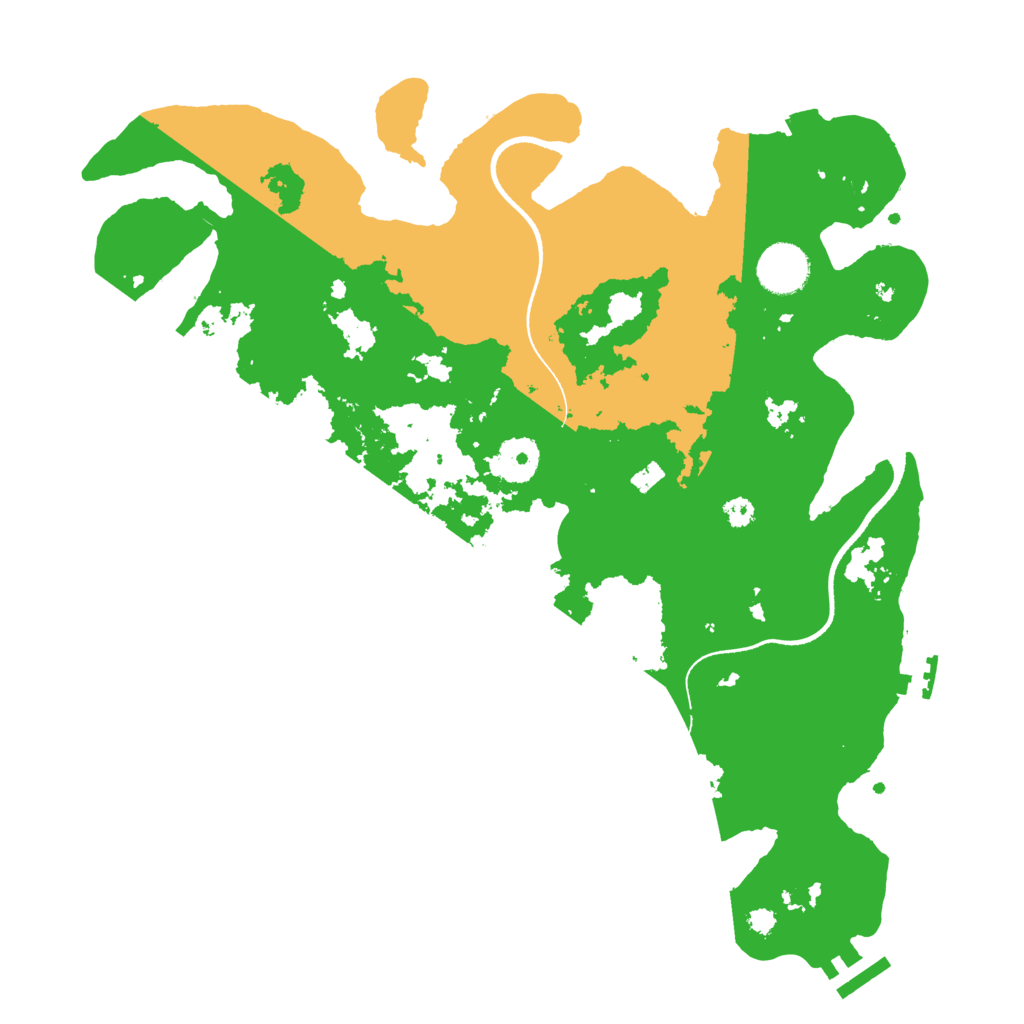 Biome Rust Map: Procedural Map, Size: 3500, Seed: 496751703