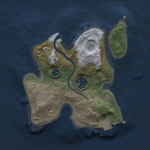 Thumbnail Rust Map: Procedural Map, Size: 2000, Seed: 194108468, 3 Monuments