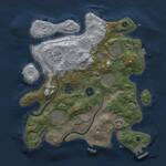 Thumbnail Rust Map: Procedural Map, Size: 3000, Seed: 29771, 12 Monuments