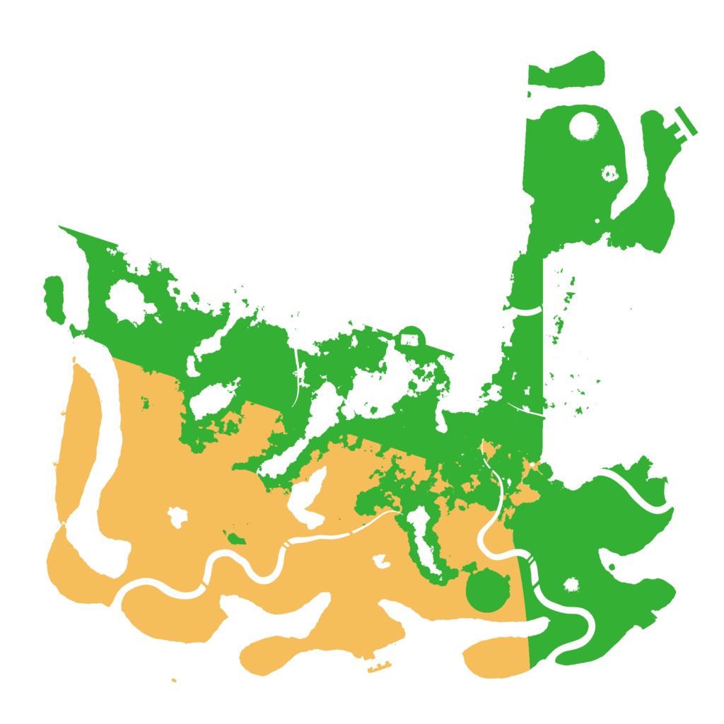Biome Rust Map: Procedural Map, Size: 4500, Seed: 245226433