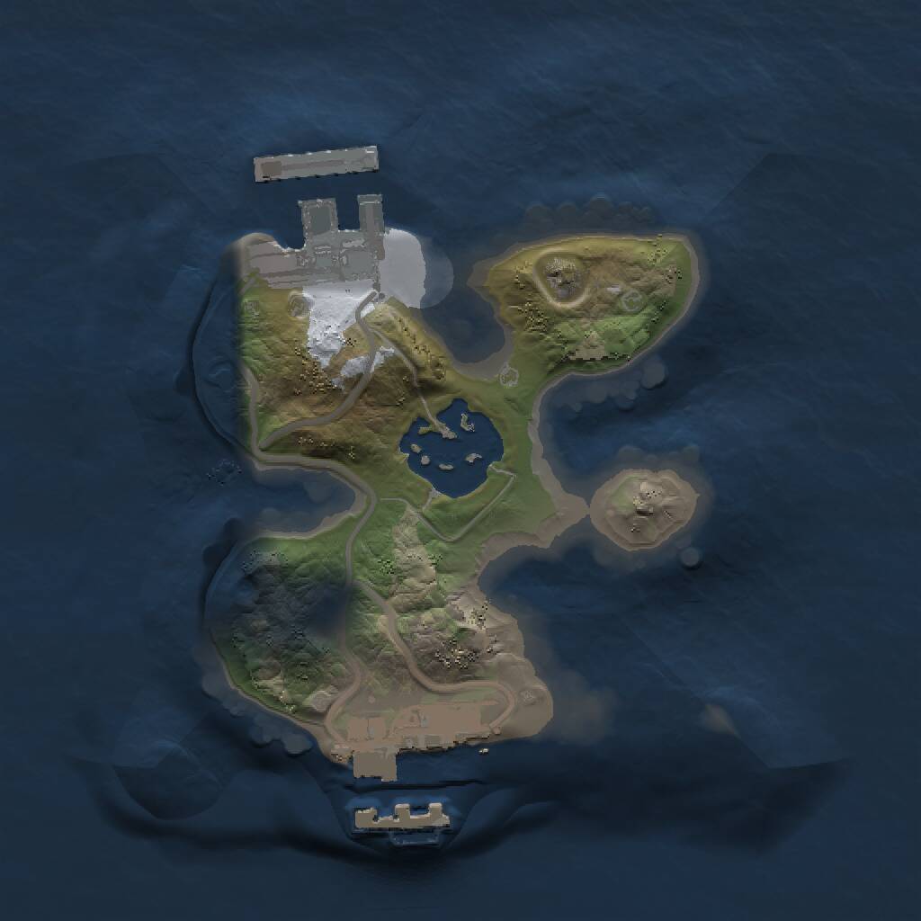 Rust Map: Procedural Map, Size: 1500, Seed: 47605685, 4 Monuments