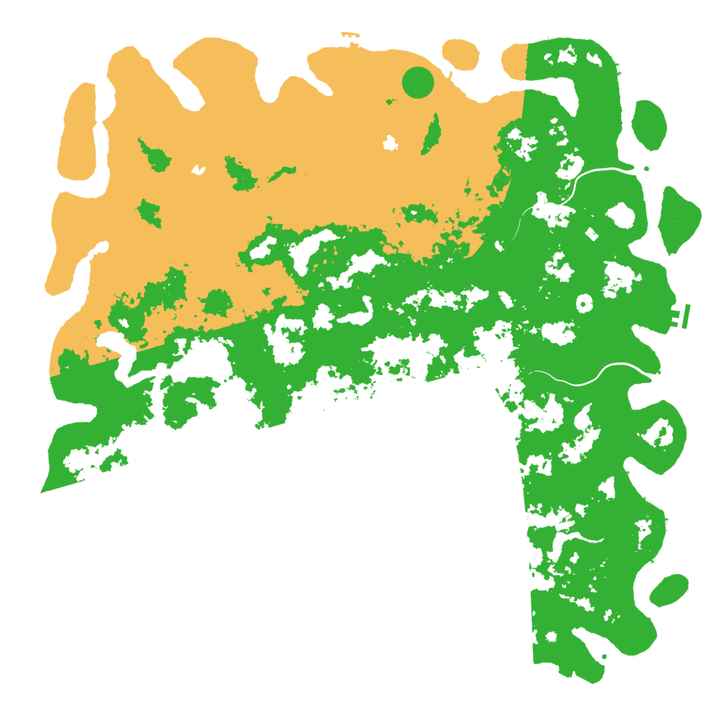 Biome Rust Map: Procedural Map, Size: 6000, Seed: 20478441