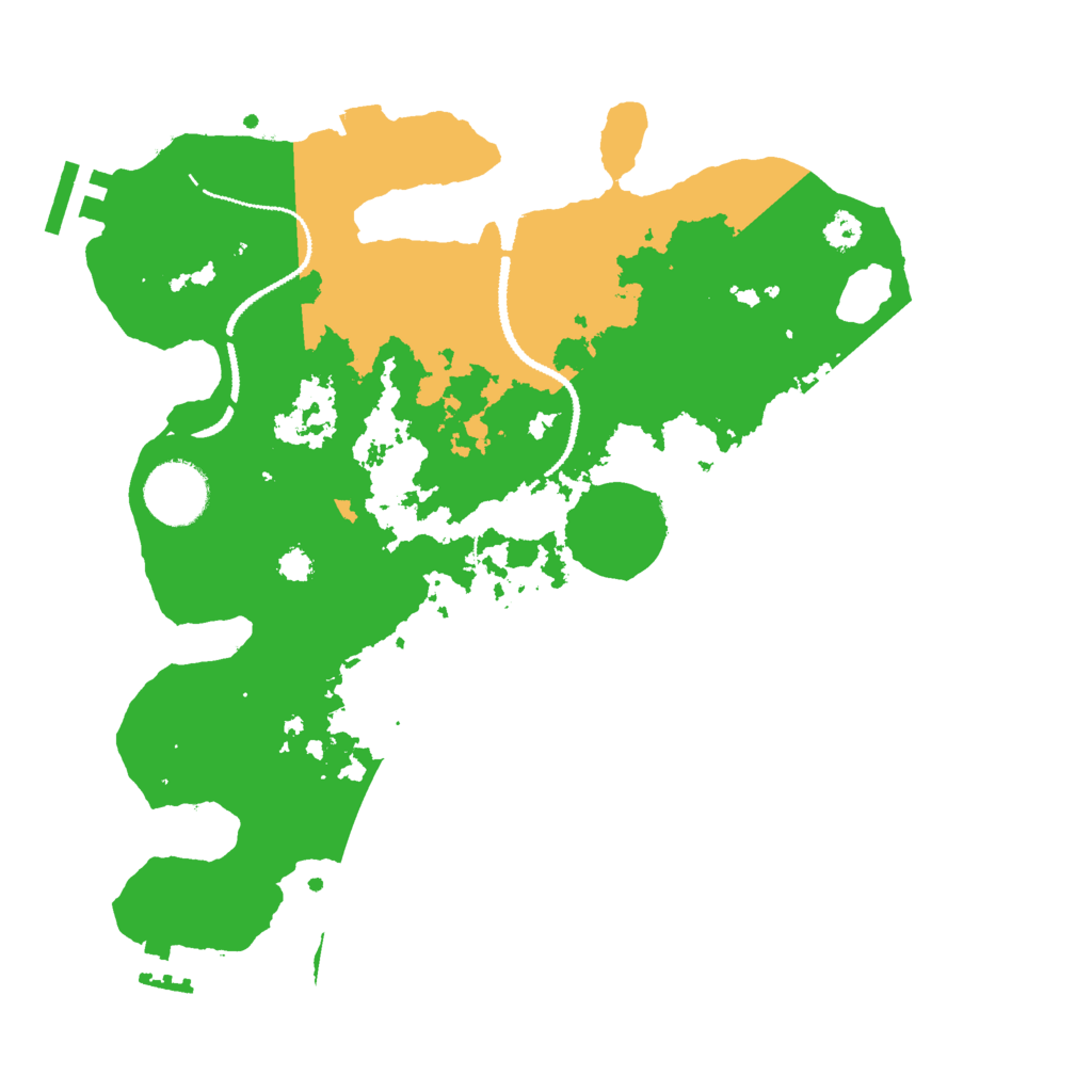 Biome Rust Map: Procedural Map, Size: 3000, Seed: 4986