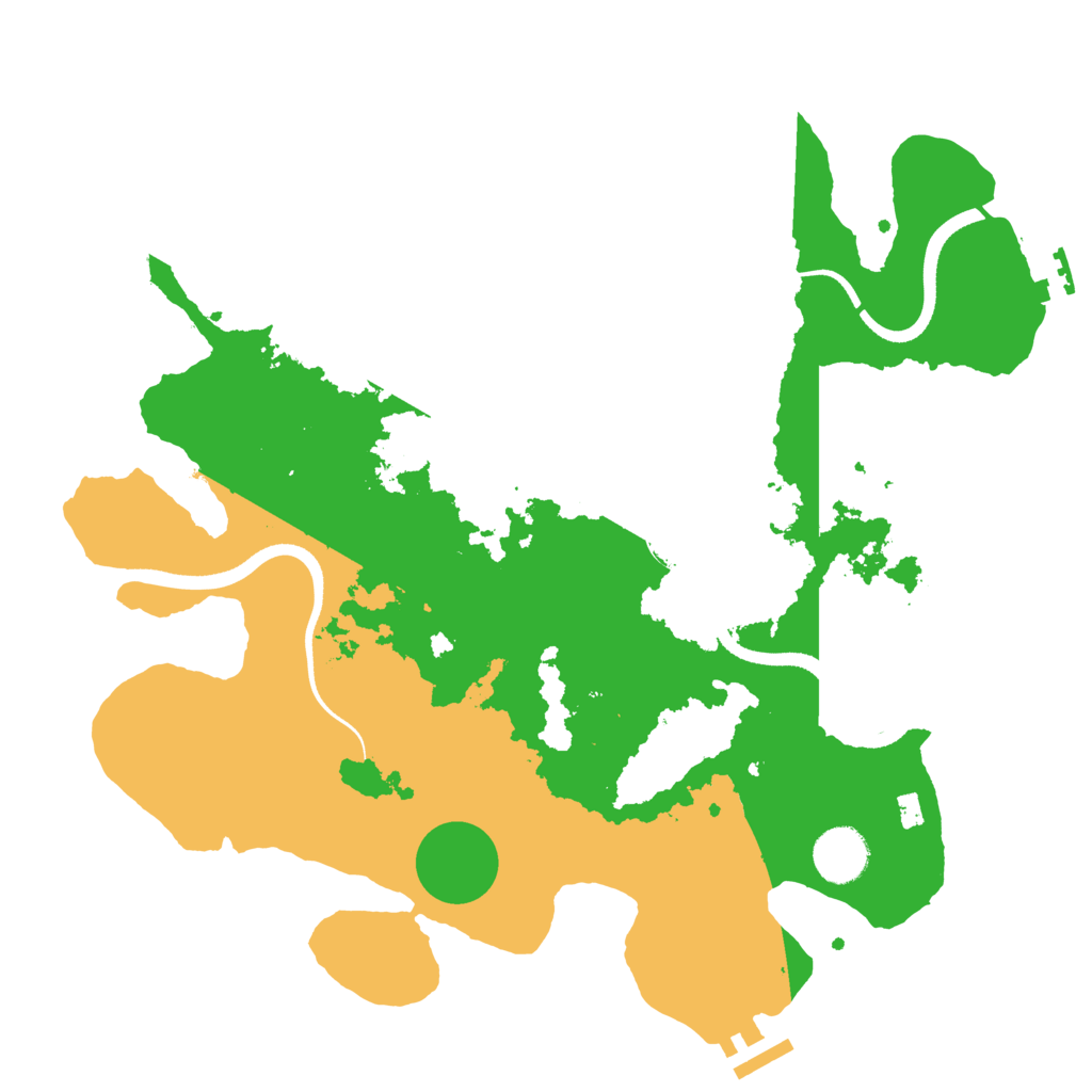 Biome Rust Map: Procedural Map, Size: 3500, Seed: 387479503