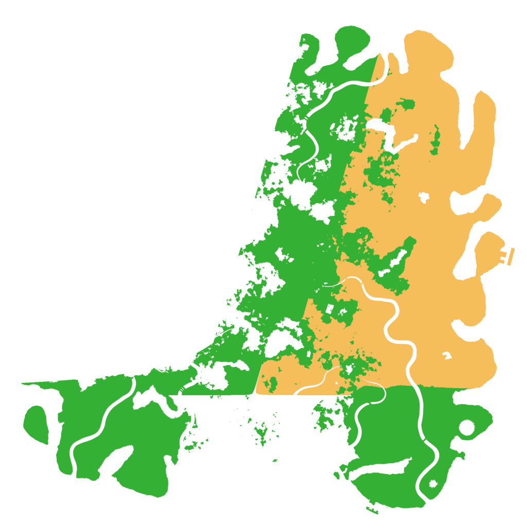 Biome Rust Map: Procedural Map, Size: 6000, Seed: 158768775