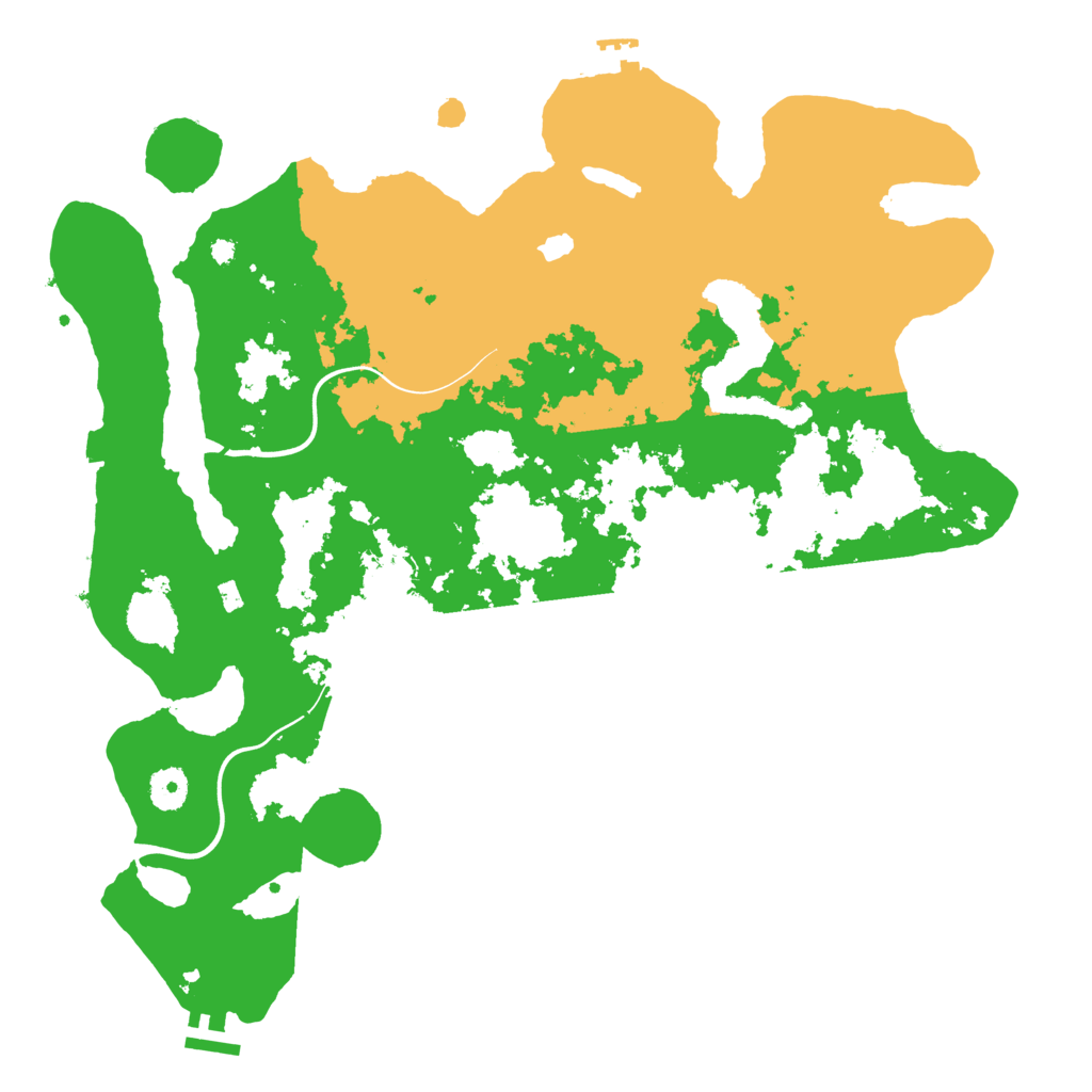 Biome Rust Map: Procedural Map, Size: 4000, Seed: 49967