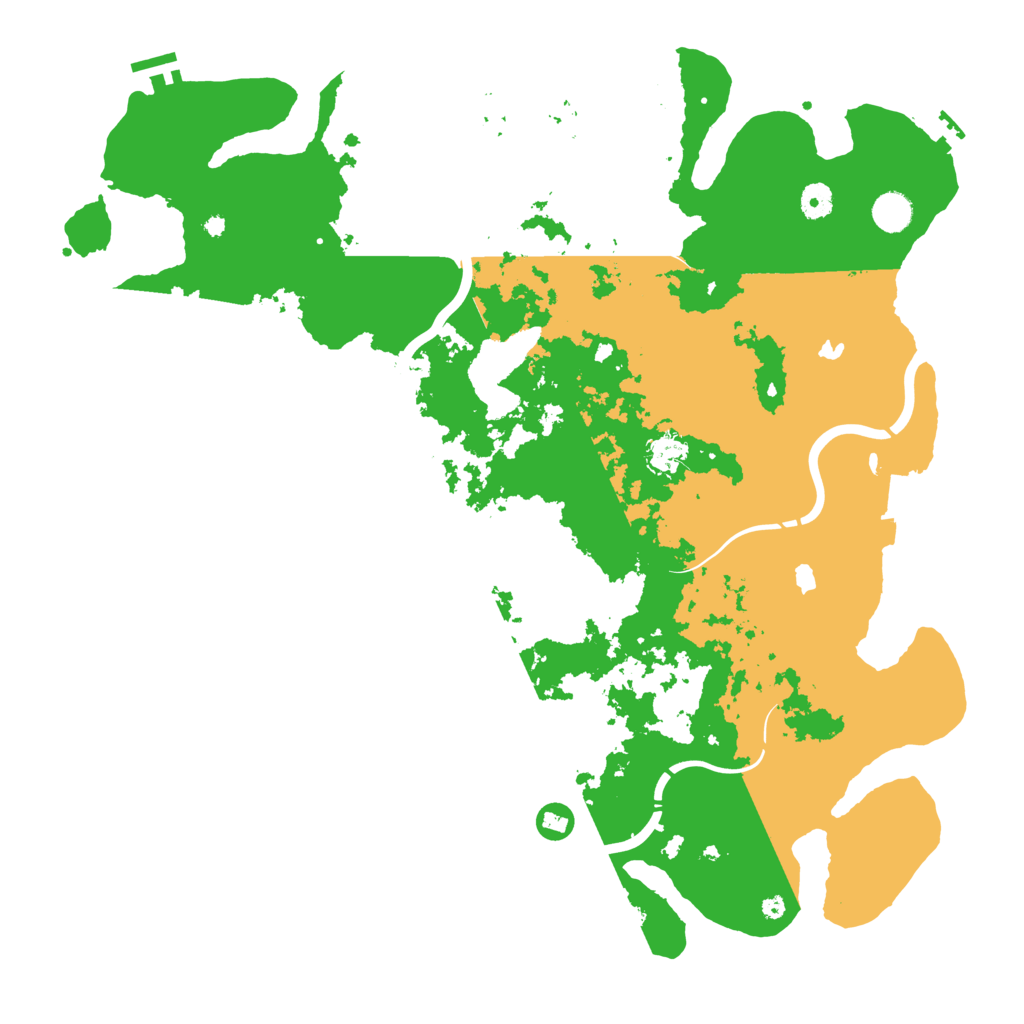 Biome Rust Map: Procedural Map, Size: 4500, Seed: 162956888