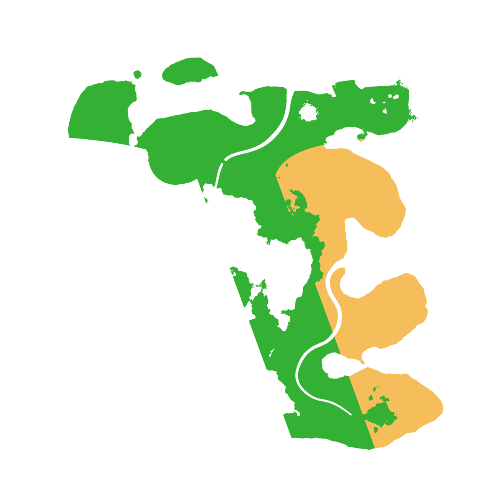 Biome Rust Map: Procedural Map, Size: 2500, Seed: 471748485