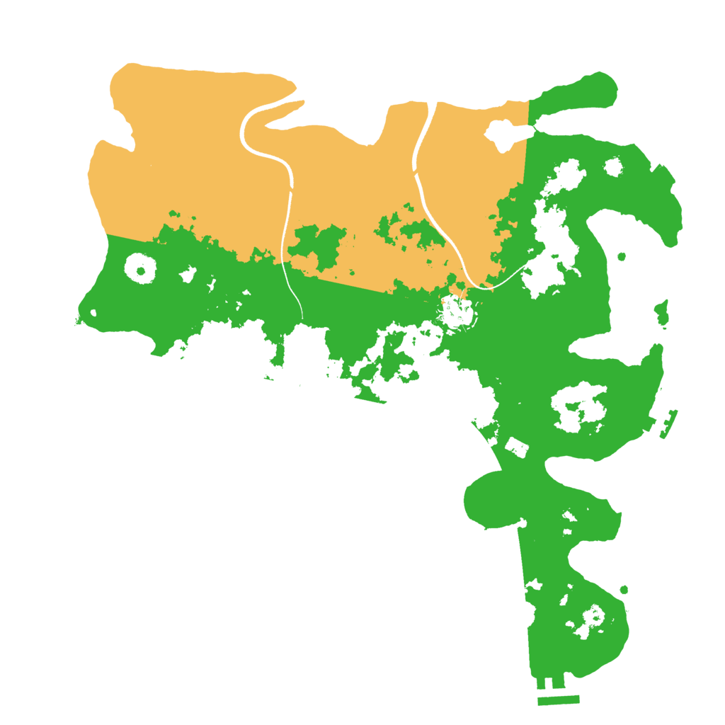 Biome Rust Map: Procedural Map, Size: 3500, Seed: 506957828
