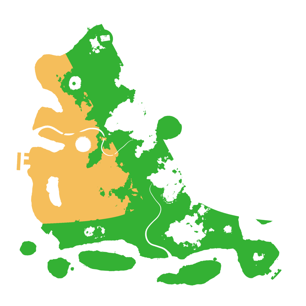 Biome Rust Map: Procedural Map, Size: 3500, Seed: 191614191