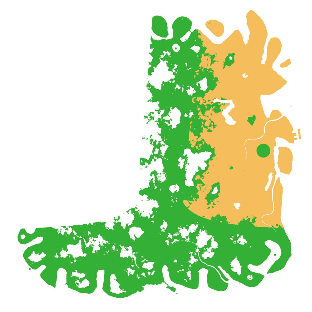 Biome Rust Map: Procedural Map, Size: 6000, Seed: 76266