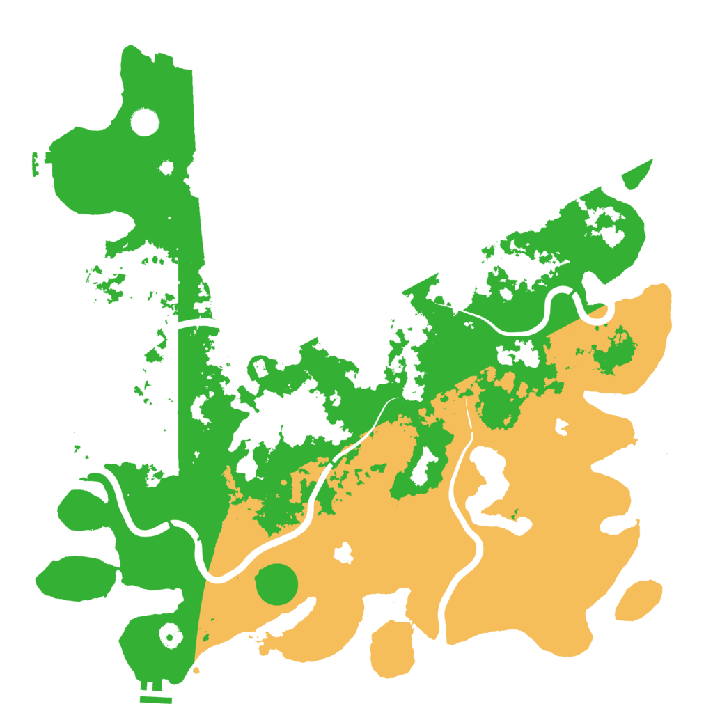 Biome Rust Map: Procedural Map, Size: 4500, Seed: 8491563