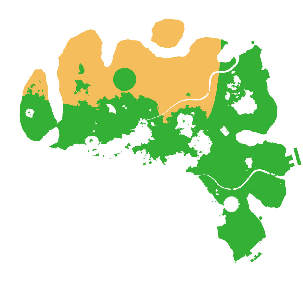 Biome Rust Map: Procedural Map, Size: 3500, Seed: 170274922