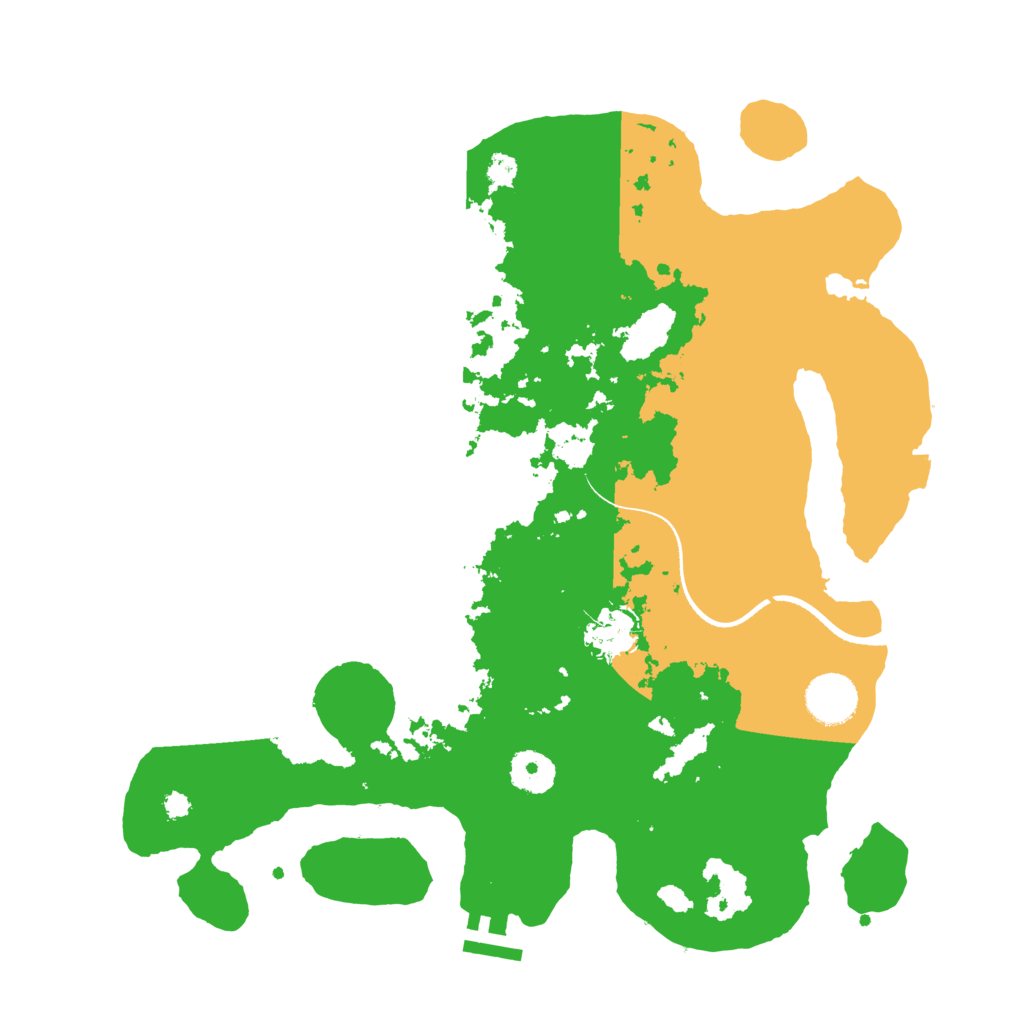 Biome Rust Map: Procedural Map, Size: 3500, Seed: 654302930