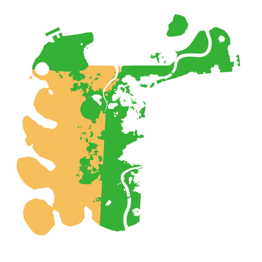 Biome Rust Map: Procedural Map, Size: 3500, Seed: 10109