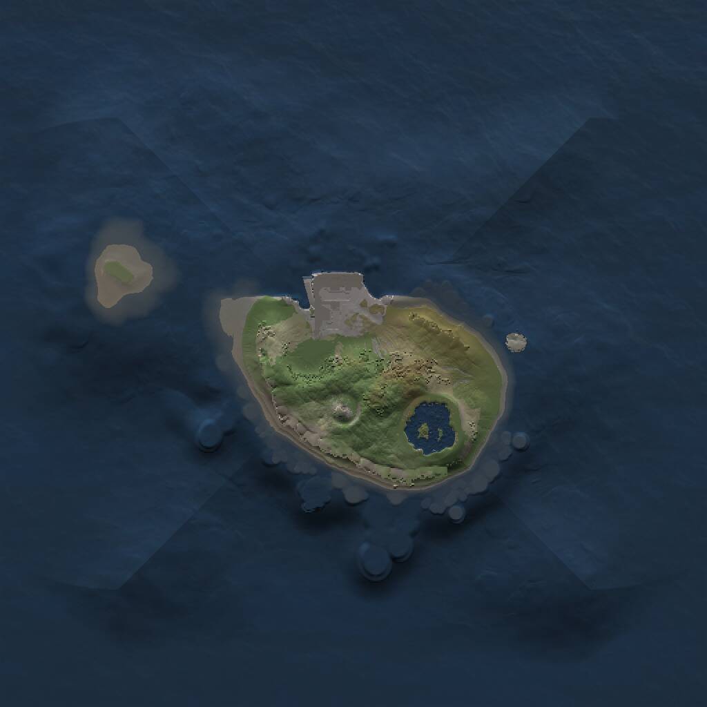 Rust Map: Procedural Map, Size: 1400, Seed: 84653664, 1 Monuments