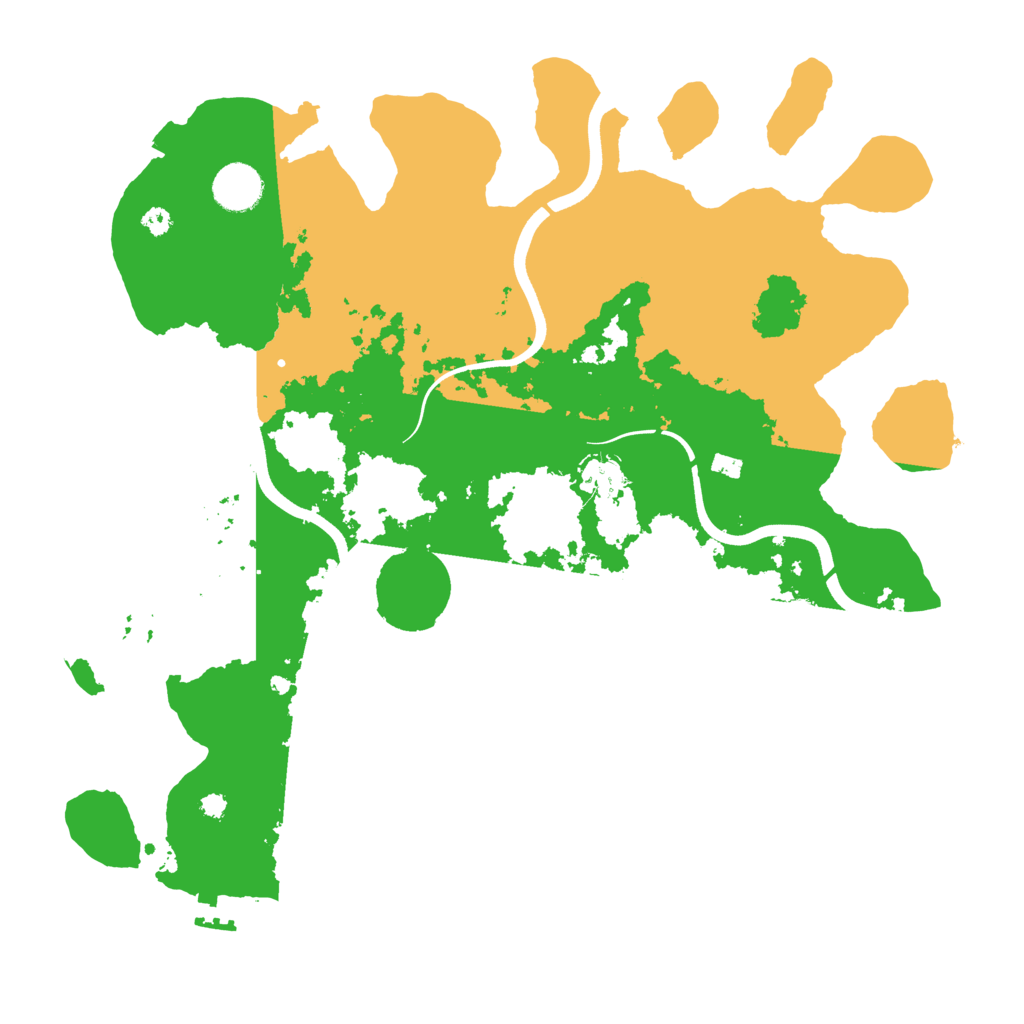 Biome Rust Map: Procedural Map, Size: 3700, Seed: 9529451