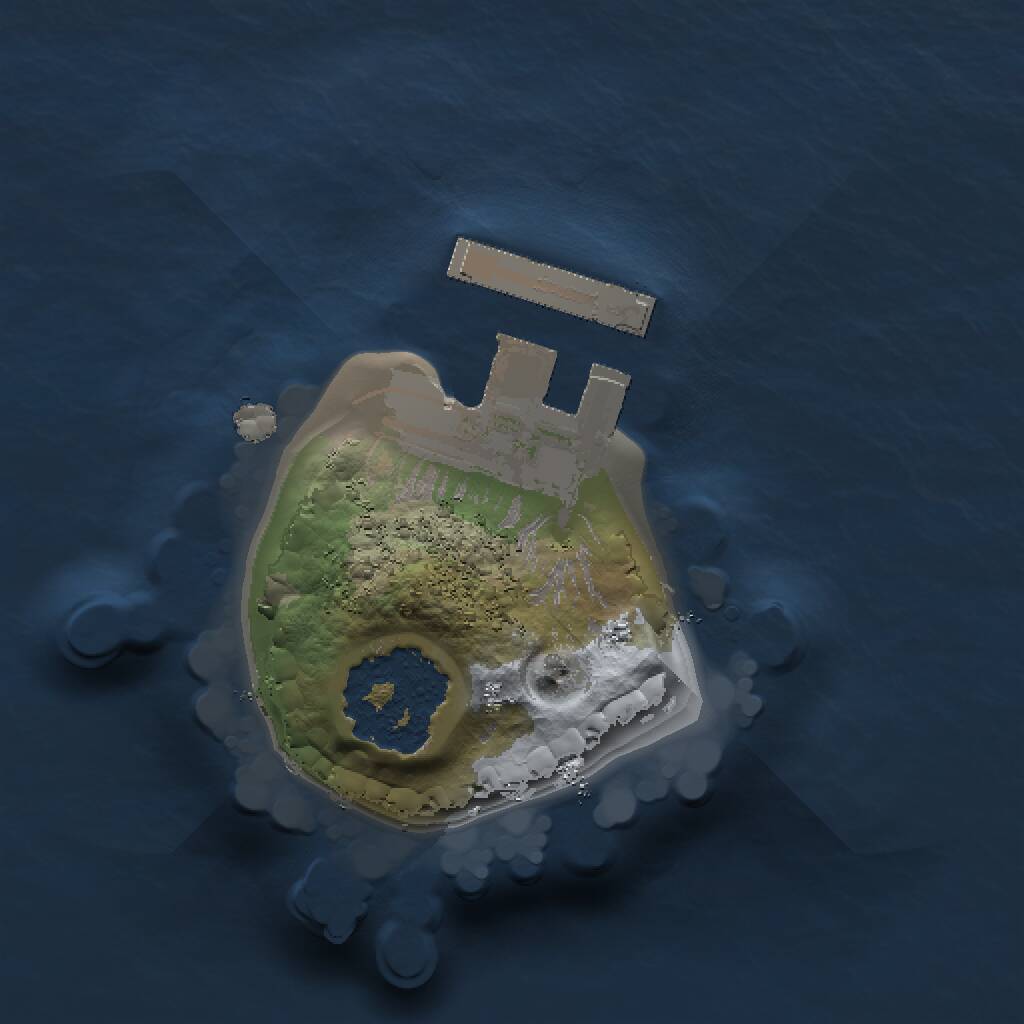 Rust Map: Procedural Map, Size: 1000, Seed: 1867468955, 2 Monuments