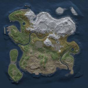 Thumbnail Rust Map: Procedural Map, Size: 2800, Seed: 655610099, 8 Monuments