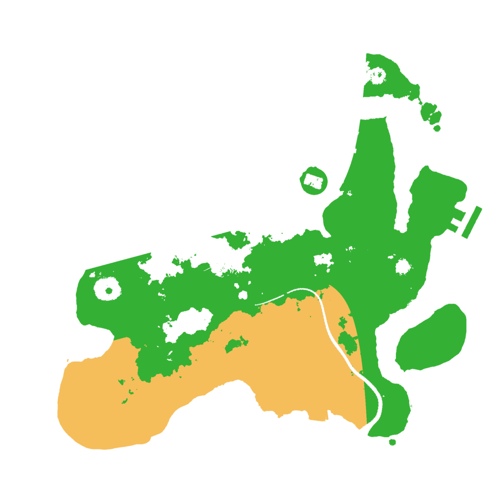 Biome Rust Map: Procedural Map, Size: 3000, Seed: 1198351824