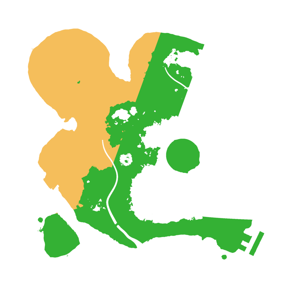 Biome Rust Map: Procedural Map, Size: 2400, Seed: 1506199107