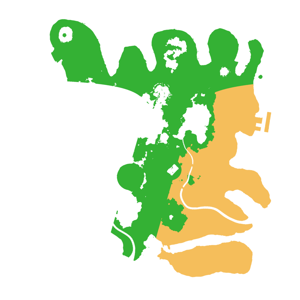 Biome Rust Map: Procedural Map, Size: 3000, Seed: 686555592