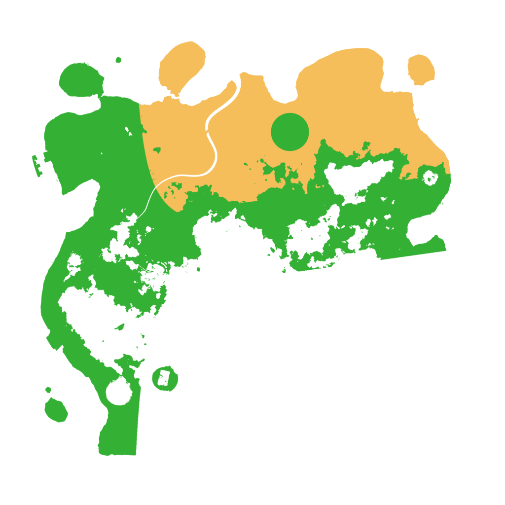 Biome Rust Map: Procedural Map, Size: 3510, Seed: 50000