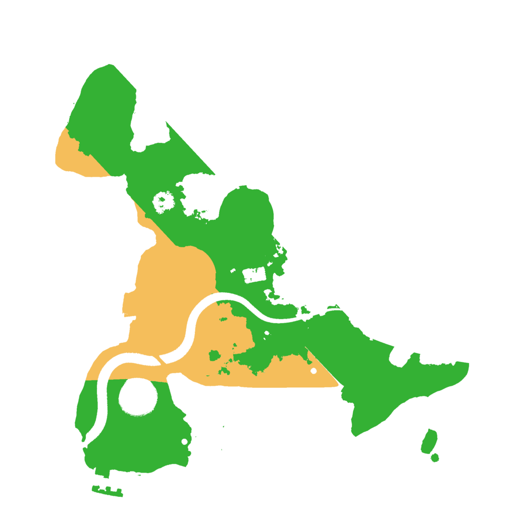 Biome Rust Map: Procedural Map, Size: 2500, Seed: 713377606