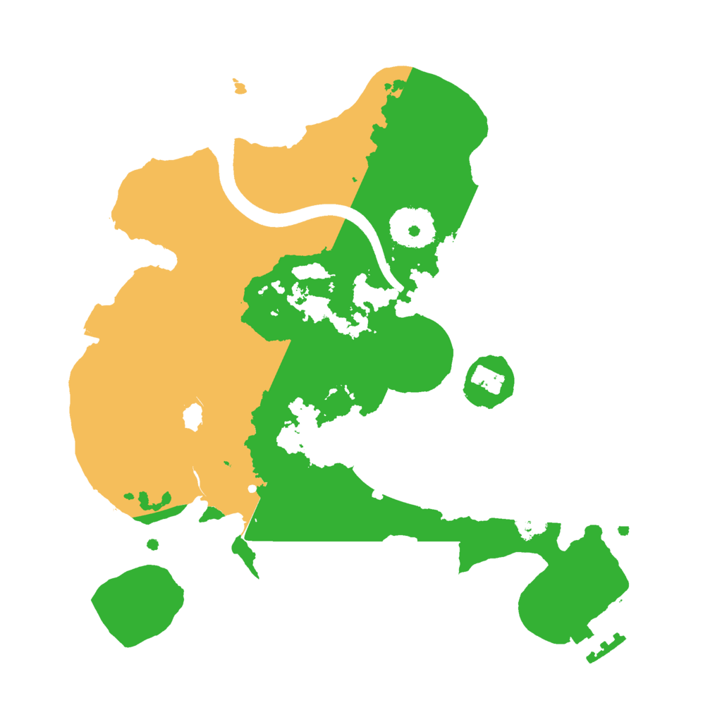 Biome Rust Map: Procedural Map, Size: 2500, Seed: 1790167437