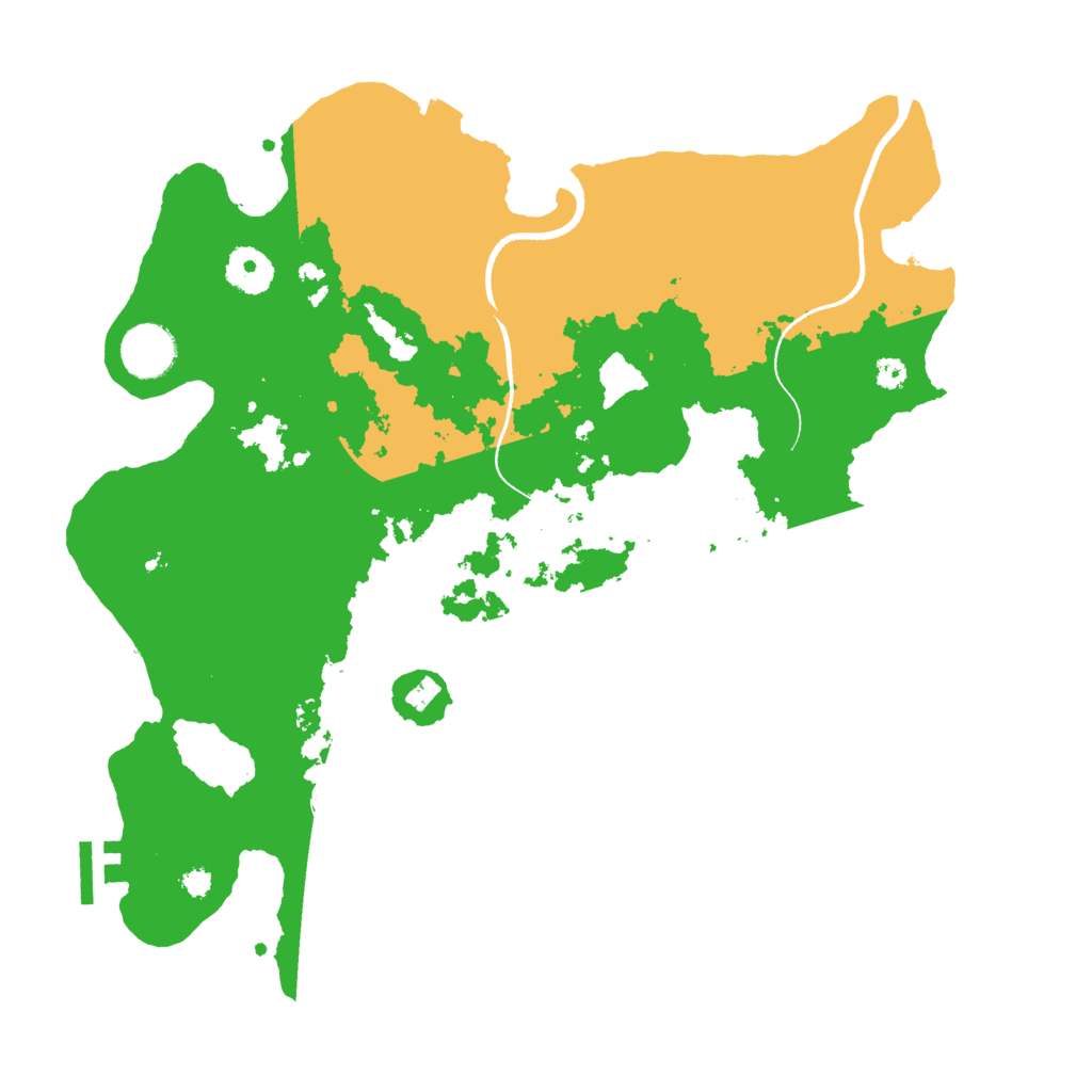 Biome Rust Map: Procedural Map, Size: 3505, Seed: 16370