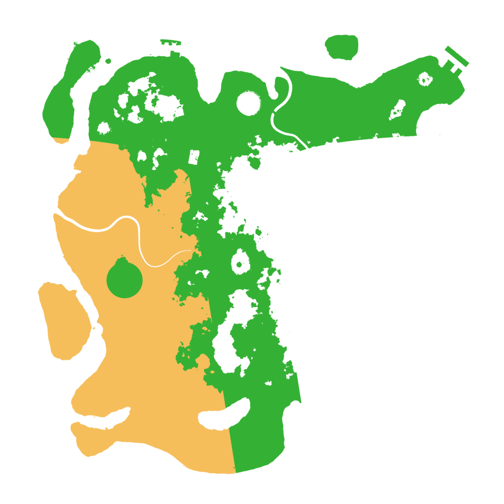Biome Rust Map: Procedural Map, Size: 3700, Seed: 389130340