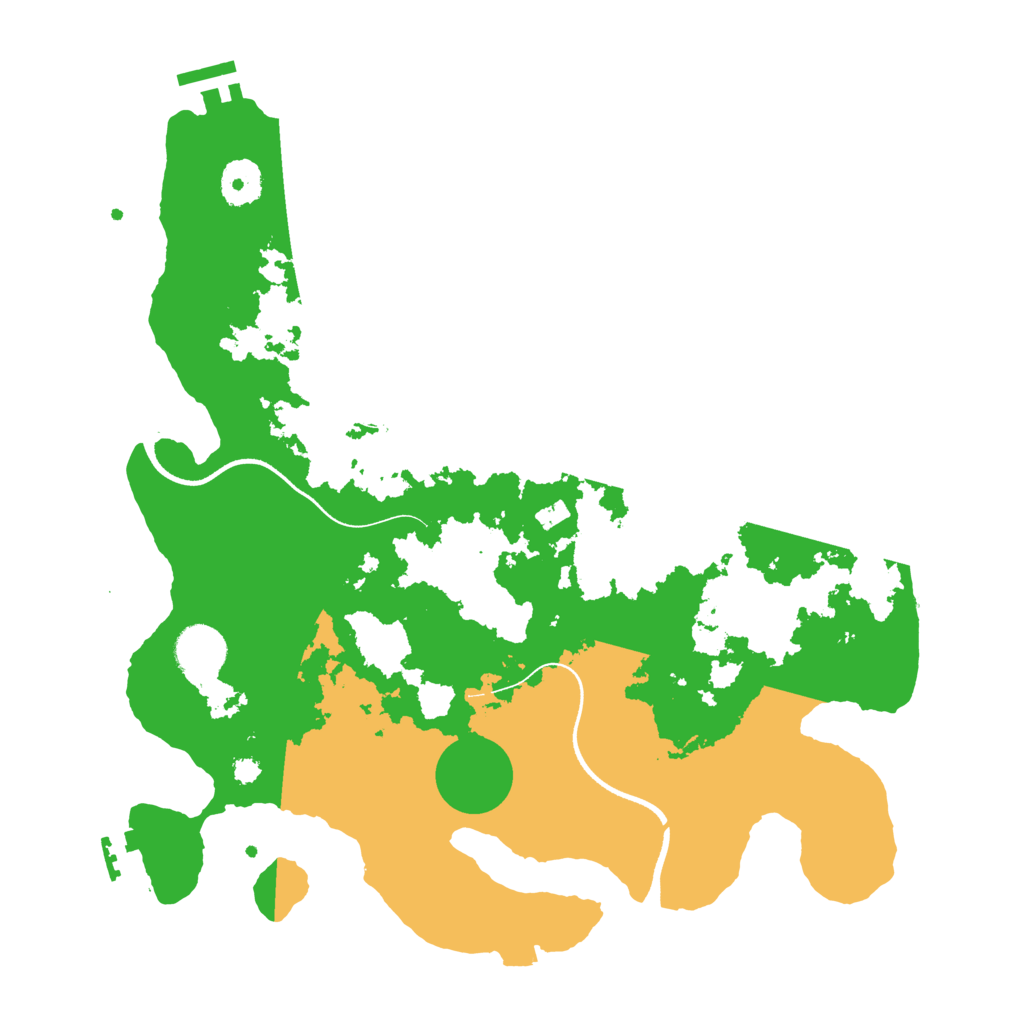 Biome Rust Map: Procedural Map, Size: 3500, Seed: 645941686