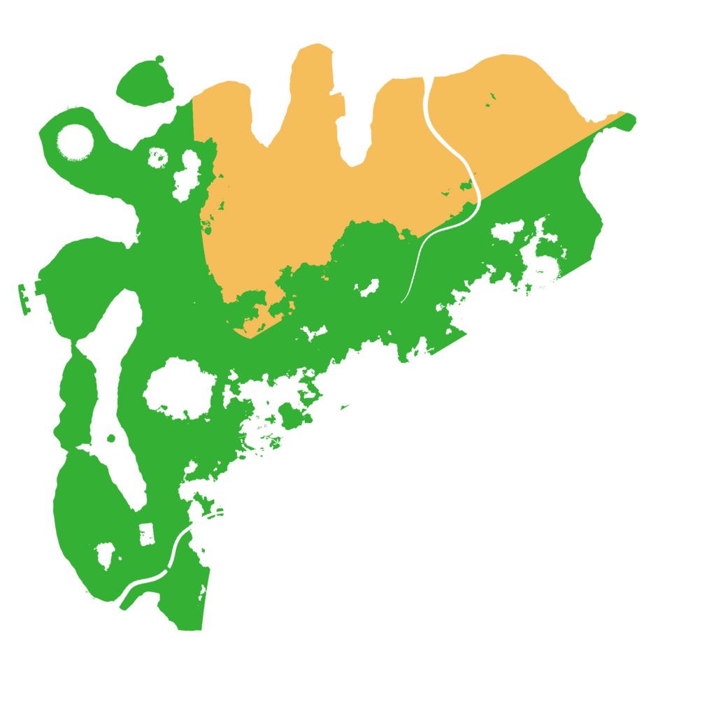 Biome Rust Map: Procedural Map, Size: 3500, Seed: 55655
