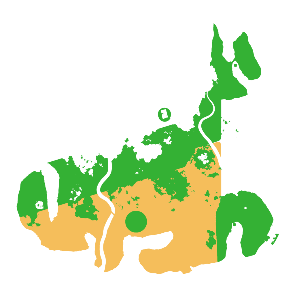 Biome Rust Map: Procedural Map, Size: 3600, Seed: 2073828591