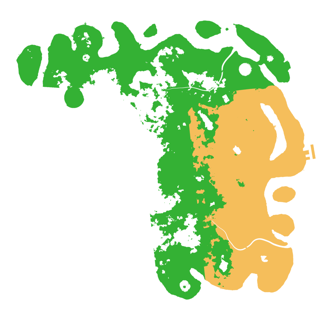 Biome Rust Map: Procedural Map, Size: 4500, Seed: 722426761