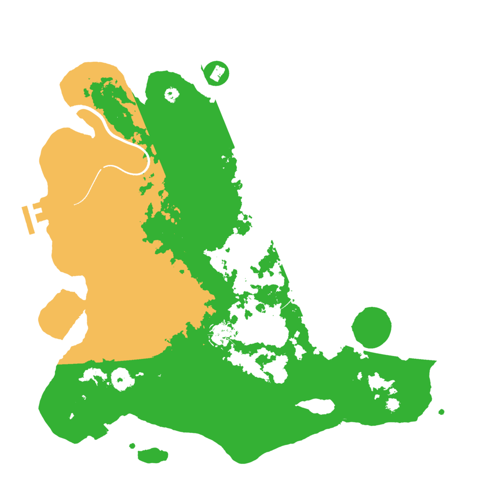 Biome Rust Map: Procedural Map, Size: 3500, Seed: 472405038