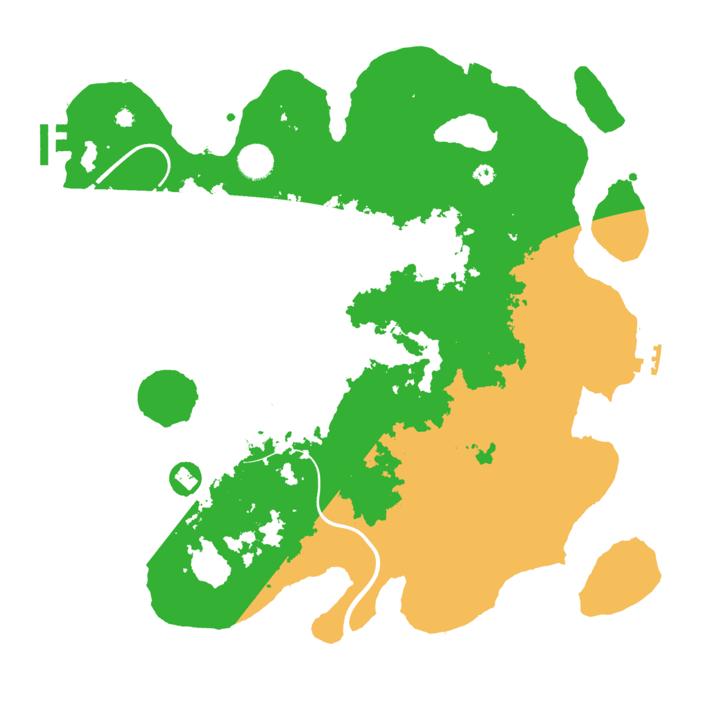 Biome Rust Map: Procedural Map, Size: 3500, Seed: 320982585