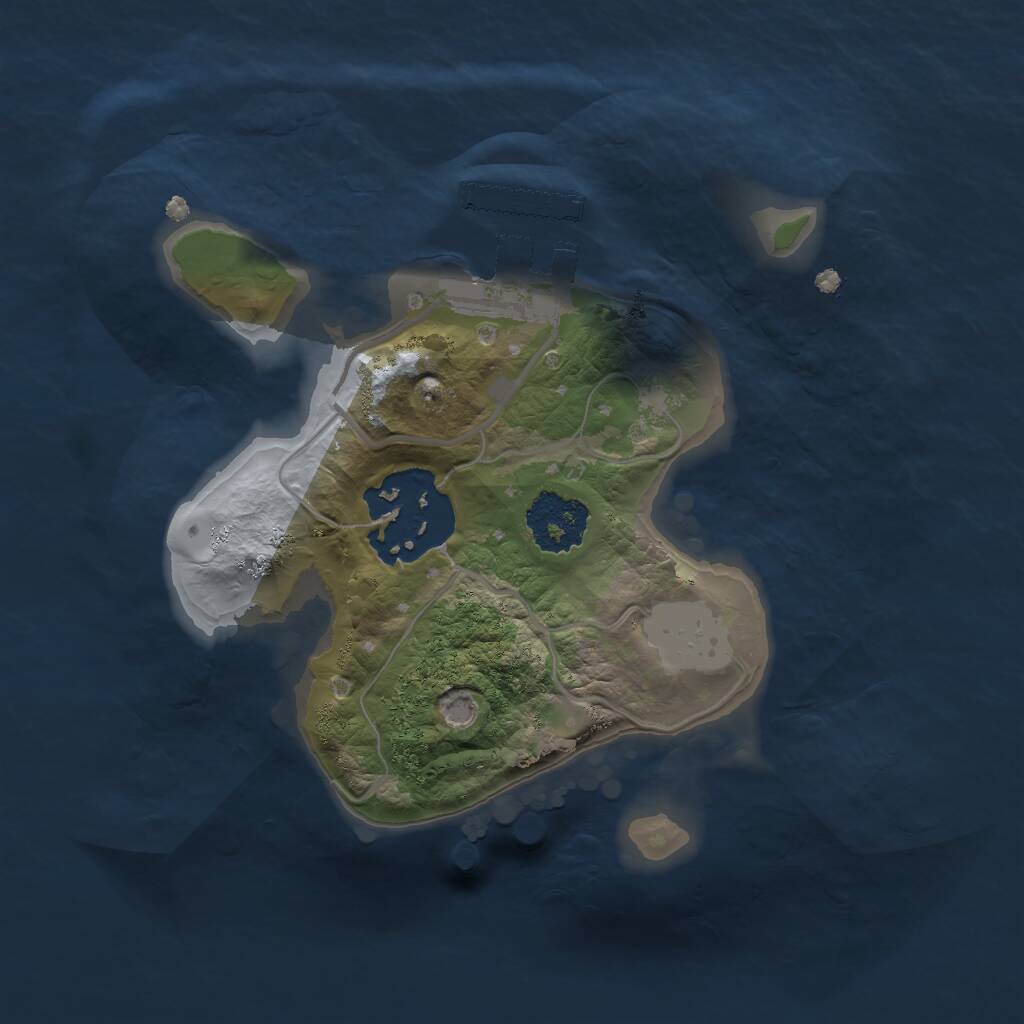 Rust Map: Procedural Map, Size: 1700, Seed: 49232423, 3 Monuments