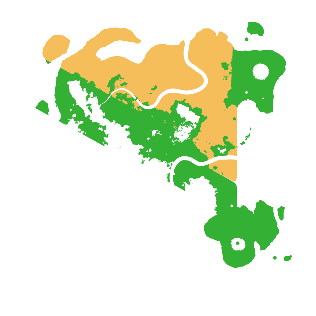 Biome Rust Map: Procedural Map, Size: 3500, Seed: 379017117