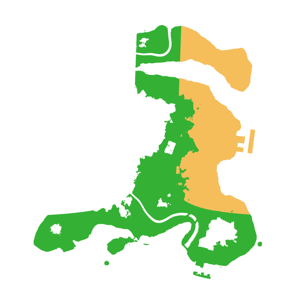Biome Rust Map: Procedural Map, Size: 2501, Seed: 49992