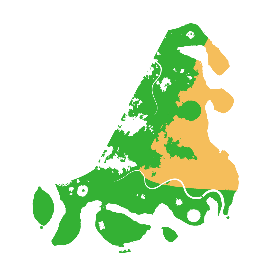 Biome Rust Map: Procedural Map, Size: 3500, Seed: 121518