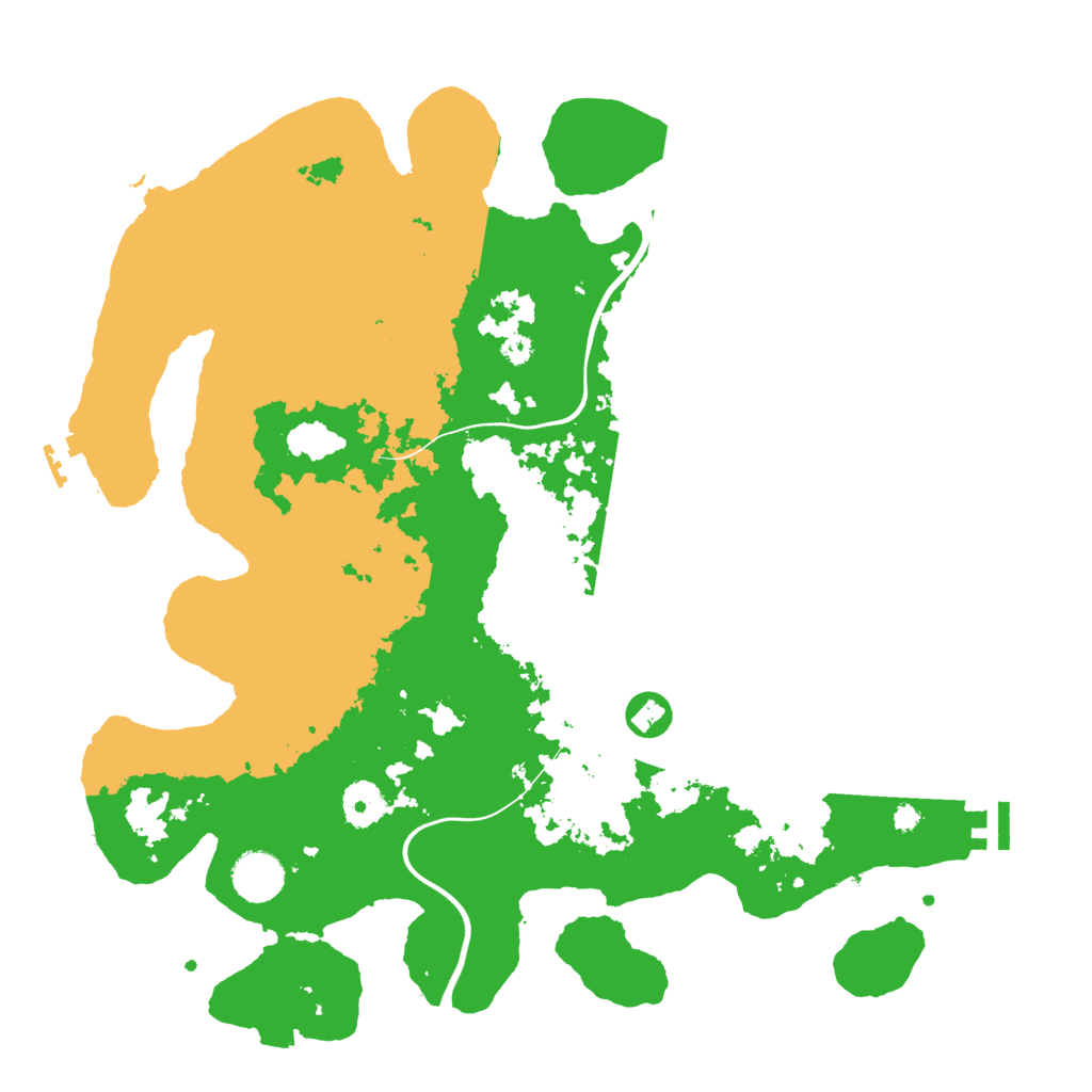 Biome Rust Map: Procedural Map, Size: 3750, Seed: 743707615